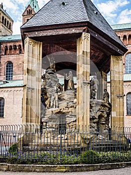 Mount of Olives statuary at the Speyer Cathedral, Germany