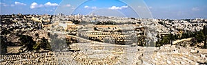 Mount Of Olives View of Jerusalem, Israel - Panorama view