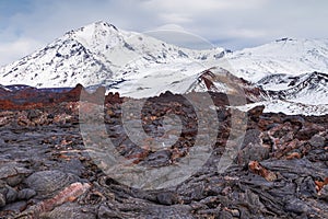 Mount Ostry Tolbachik, the highest point of volcanic complex on the Kamchatka, Russia.