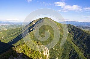 Mount OvÄar, view from Mount Kablar, western Serbia.