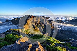 Mount Pico Ruivo in Madeira