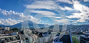 Mount Pilatus and Lucerne