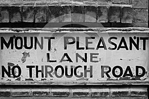 Mount pleasant lane in the UK