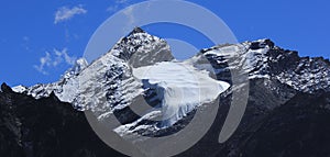 Mount Pokalde and glacier