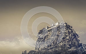 Mount Popa View from Below Myanmar