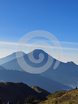 Mount Prau 2526 meters above sea level in Indonesia