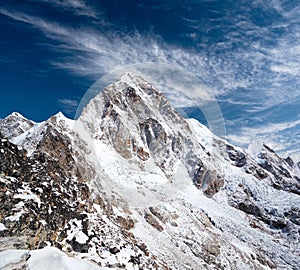 Mount Pumori in Everest region, Nepal Himalaya