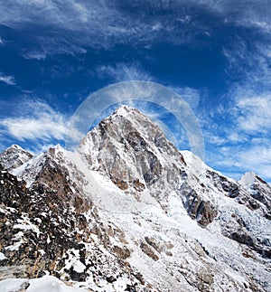 Mount Pumori in Everest region, Nepal Himalaya