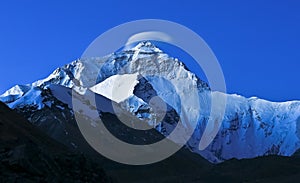 Mount Qomolangma at dawn