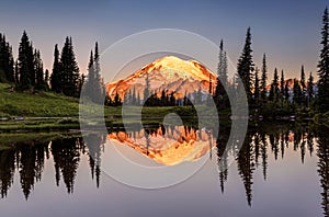 Mount Rainier reflection from Tipsoo Lake