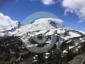 Mount Rainier from Sunrise entrance