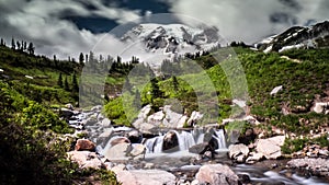 Mount Rainier water falls