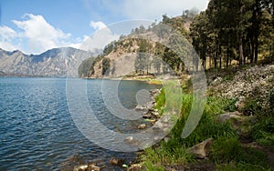 Mount Rinjani ,Indonesia, Crater Lake