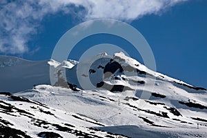 Mount Ruapehu in the Tongariro National Park