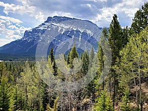 Mount Rundle in  Banff Alberta