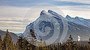 Mount Rundle Peak in Banff National Park Canada