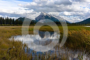 Mount Rundle in sunset light