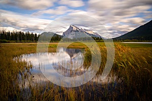 Mount Rundle in sunset light