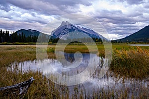 Mount Rundle in sunset light