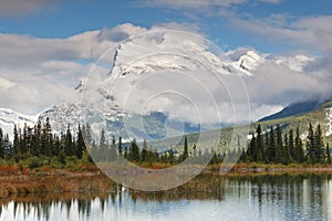 Mount Rundle and Vermillion Lake, Canada