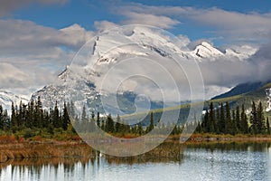 Mount Rundle and Vermillion Lake, Canada photo