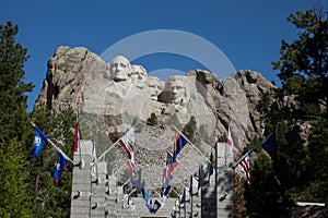 Mount Rushmore Avenue of Flags