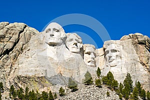 Mount Rushmore on Clear Day