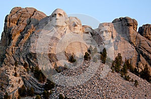 Mount Rushmore by First Light of Dawn