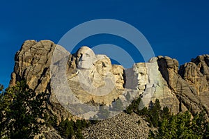 Mount Rushmore in morning light, Mount  Rushmore National Park, South Dakota