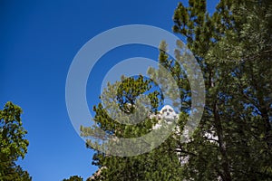 Mount Rushmore National Memorial, Black Hills Region of South Dakota photographed with clear skies