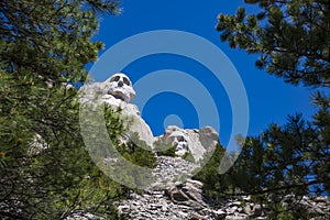 Mount Rushmore National Memorial, Black Hills Region of South Dakota photographed with clear skies