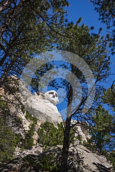 Mount Rushmore National Memorial, Black Hills Region of South Dakota photographed with clear skies photo