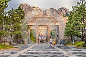 Mount Rushmore National Memorial Entry to the Avenue Of Flags