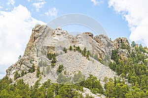 Mount Rushmore National Memorial on sunny day,South Dakota,usa