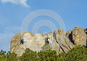 Mount Rushmore side view