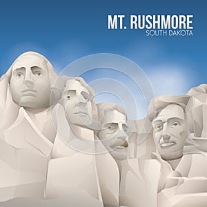 mount rushmore. Vector illustration decorative design