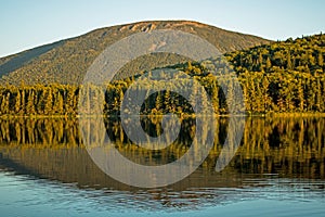 Mount Sagamook Stands In The Background Behind Big Nictau Lake