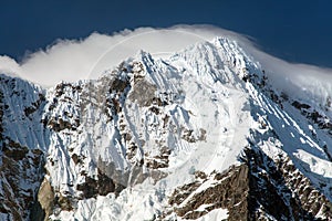 Mount Salkantay or Salcantay Andes mountains