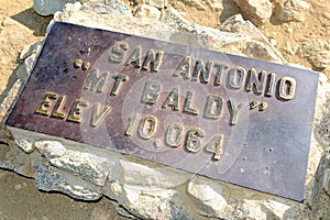 Mount San Antonio or Mount Baldy, California