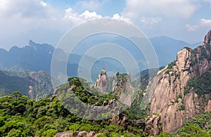 Mount Sanqing or Sanqingshan in Jiangxi, China