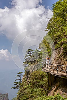 Mount Sanqing or Sanqingshan in Jiangxi, China