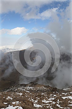 Mount Savalan mountain ridge