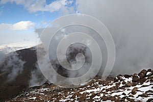 Mount Savalan mountain ridge