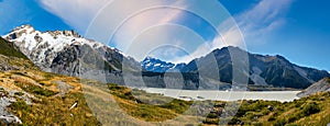 Mount Sefton and the Mueller Lake  viewed from the Kea Point track is the 13th-highest peak in the Southern Alps,