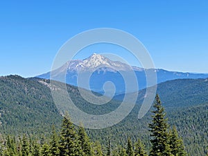 Mount Shasta, dormant volcanic peak in far Northern California
