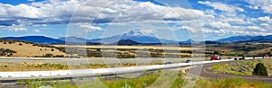 Mount Shasta valley panorama, North California, USA