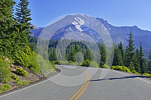 Mount Shasta, a volcano in the Cascade Range, Northern California