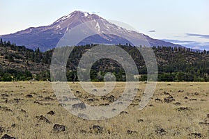 Mount Shasta, a volcano in the Cascade Range, Northern California