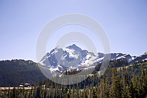 Mount Shuksan with bluesky