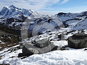 Mount Shuksan late fall scene